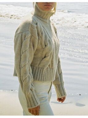 OZMA of California Finley Zip Up Sweater